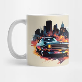 Retro muscle car modern art style Mug